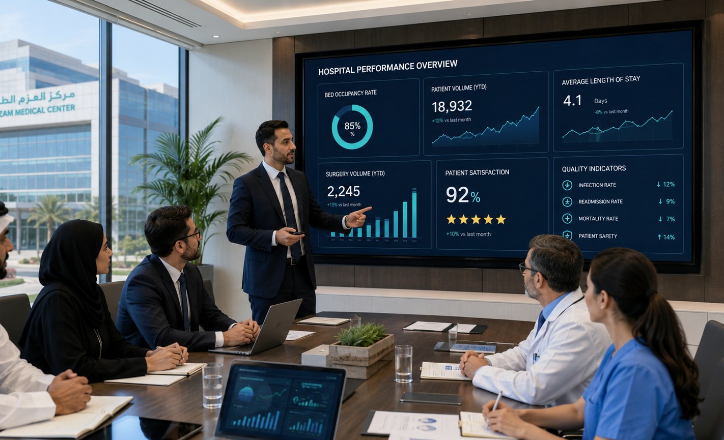 Healthcare consultants and management discussion